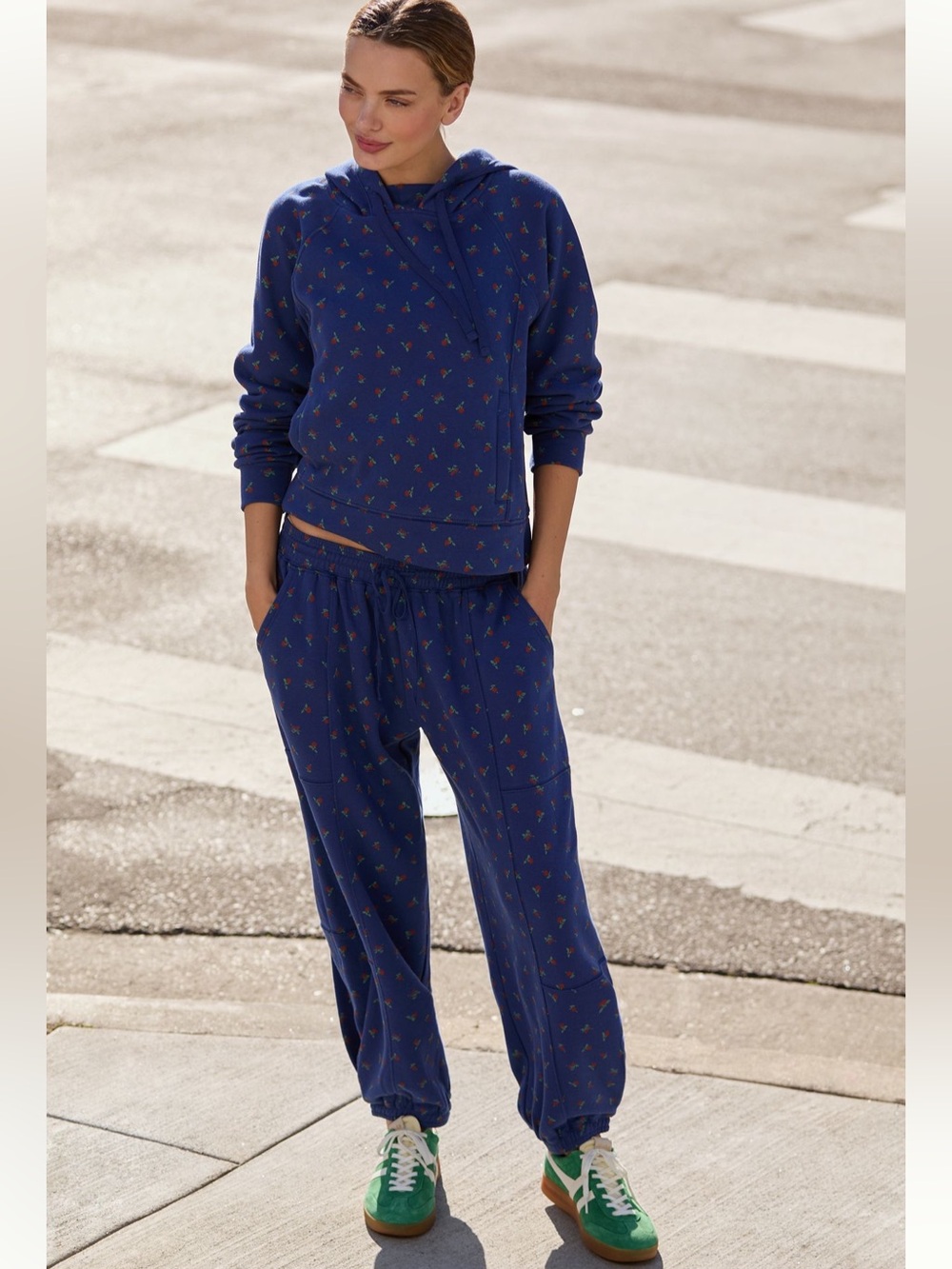 Anthropologie Daily Practice drawstring hooded sweatshirt